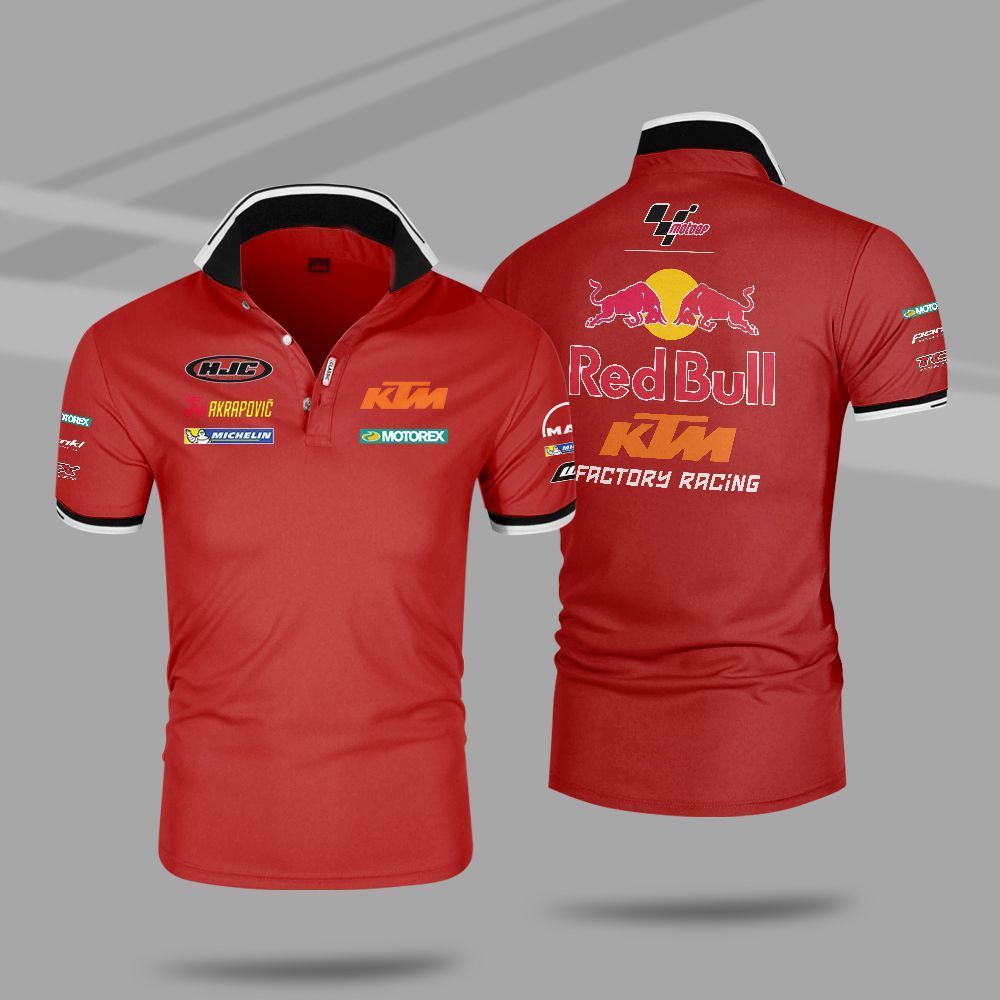 MotoGP Red Bull KTM Factory Racing Polo Shirt 6 MotoGP Red Bull KTM Factory Racing Polo Shirt 1 2 3 4 5