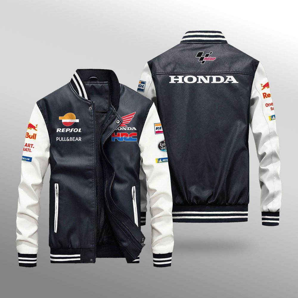 MotoGP Repsol Honda Team Leather Bomber Jacket