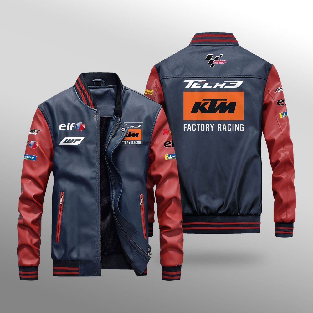 MotoGP Ttech 3 KTM Factory Racing Leather Bomber Jacket 1