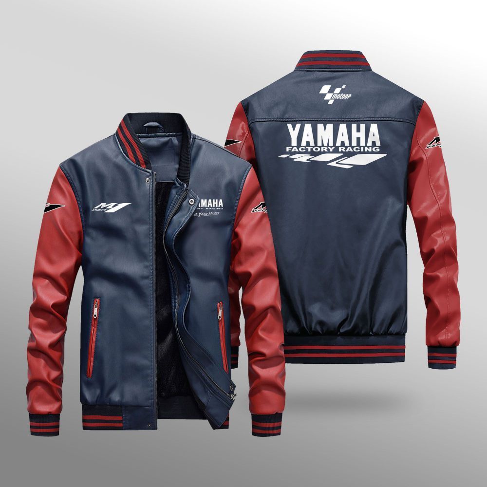MotoGP Yamaha Factory Racing Leather Bomber Jacket 1
