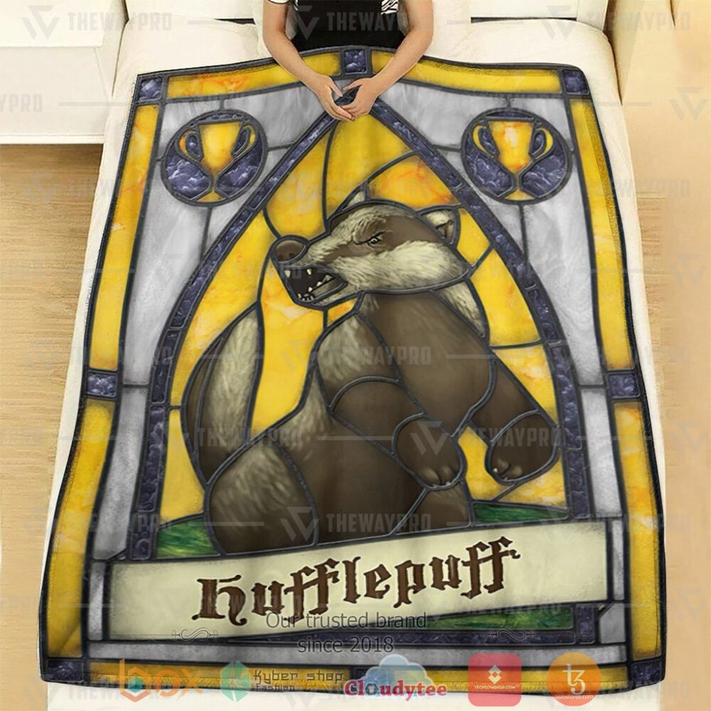 HOT Movie HP H-House Stained Glass Soft Blanket 2 Movie HP H House Stained Glass Custom Soft Blanket 1
