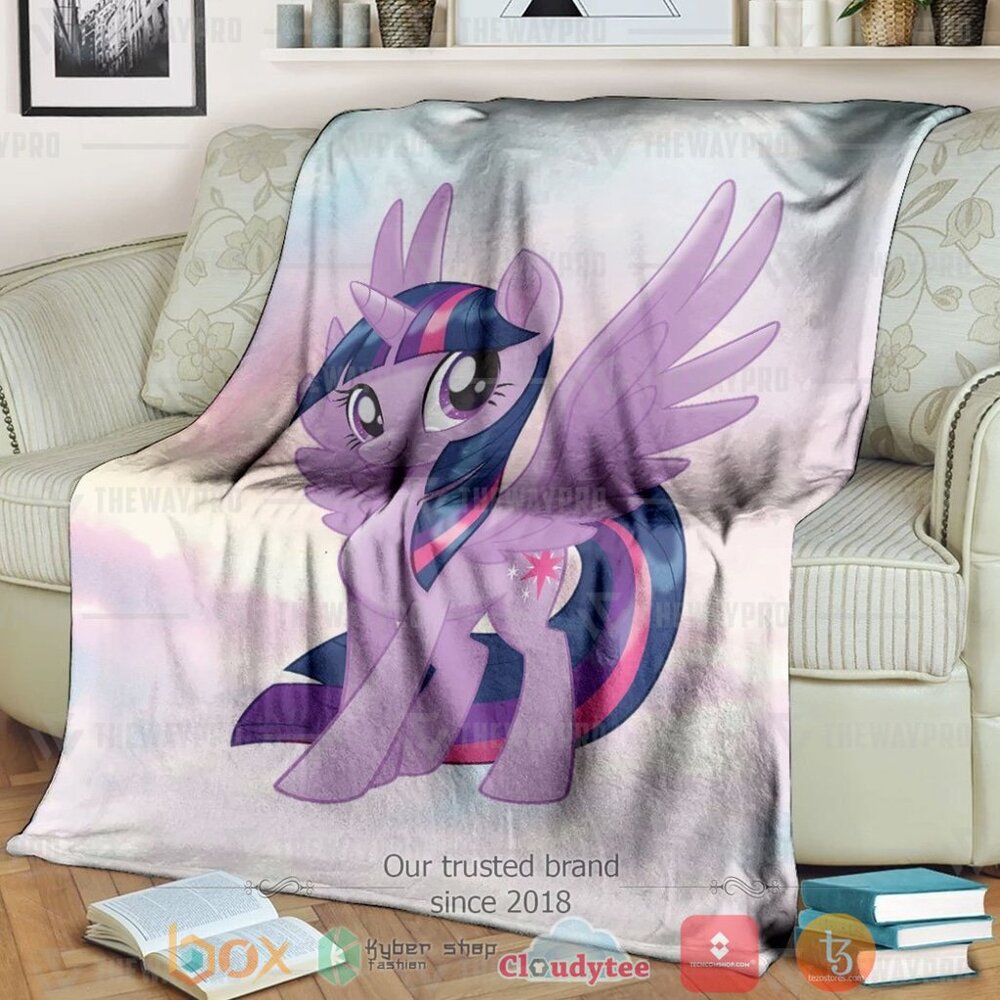 My Little Pony Twilight Sparkle BLANKET FLEECE Fabric by Yard or 1/2 Yard 