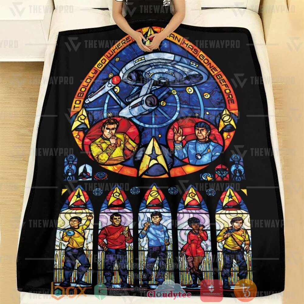BEST Movie ST Stained Glass Soft Blanket 2 Movie ST Stained Glass Custom Soft Blanket 1