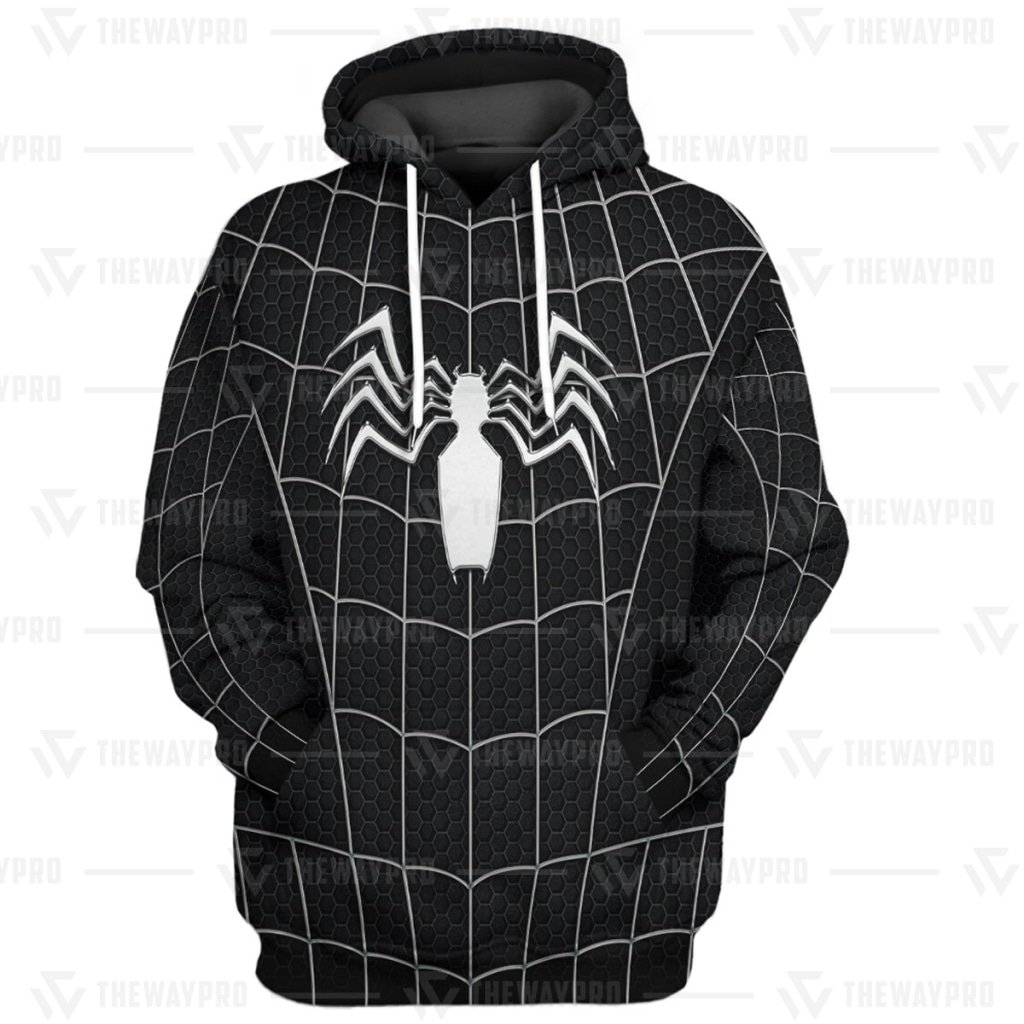 Movie Superhero Black SM Suit 3D All Over Printed Hoodie