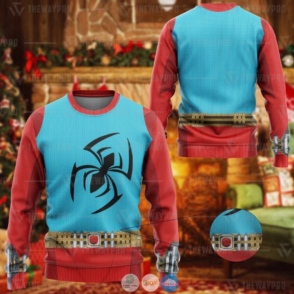 Movie Superhero Scarlet Spider Christmas Sweater