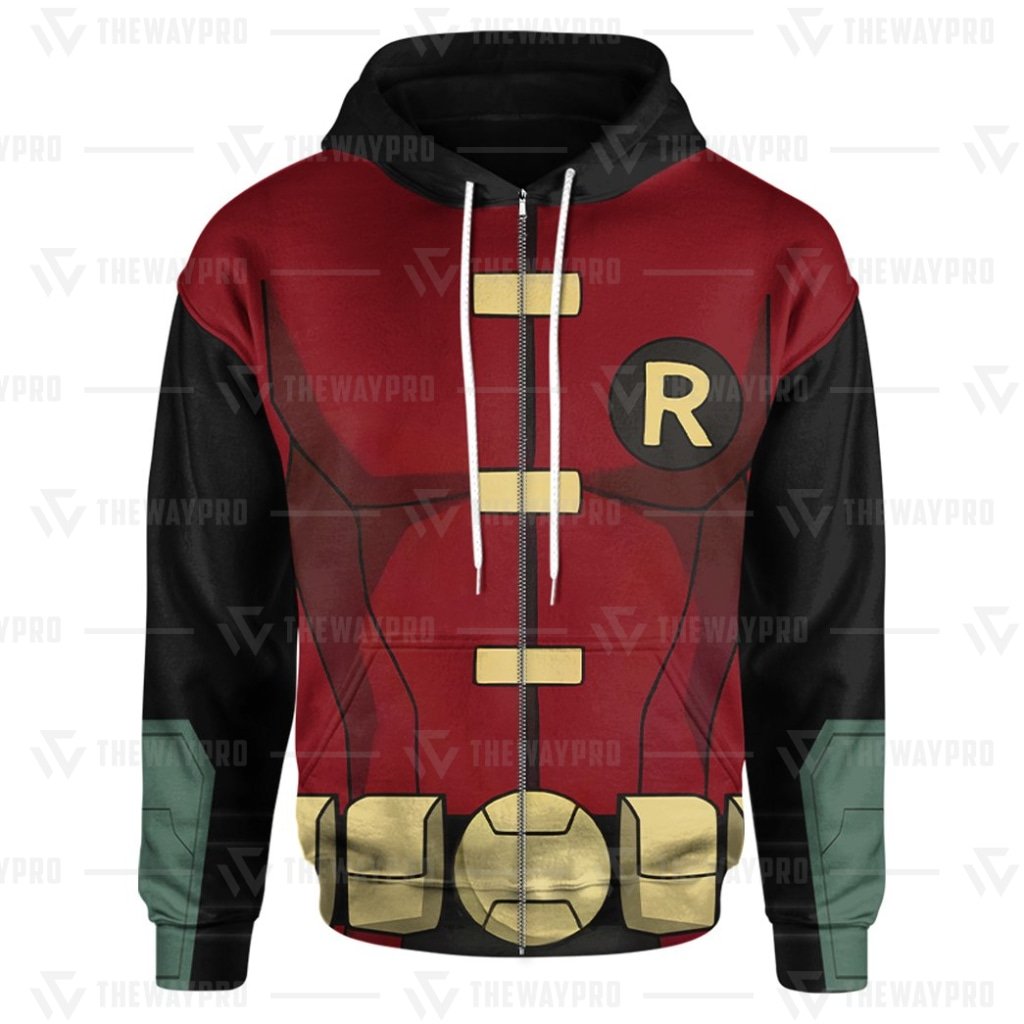 NEW Movie Superhero Titans Robin 3D Printed Hoodie 3 Movie Superhero Titans Robin 3D All Over Printed Hoodie 1 2