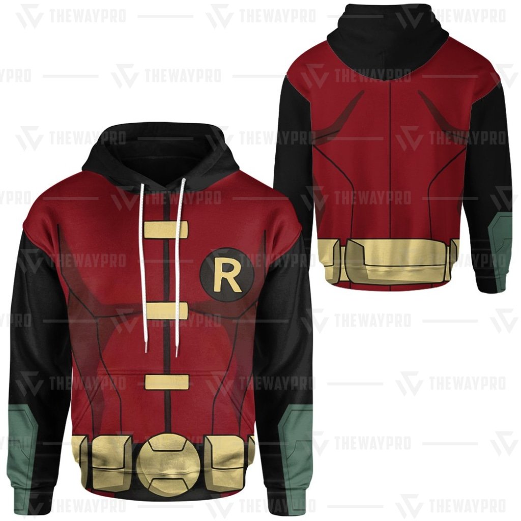 NEW Movie Superhero Titans Robin 3D Printed Hoodie 4 Movie Superhero Titans Robin 3D All Over Printed Hoodie 1 2 3