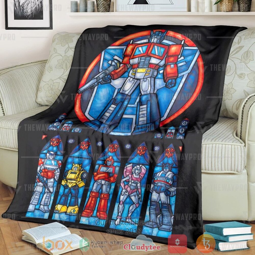 BEST Movie Transformer Stained Glass Soft Blanket 7 Movie Transformer Stained Glass Custom Soft Blanket