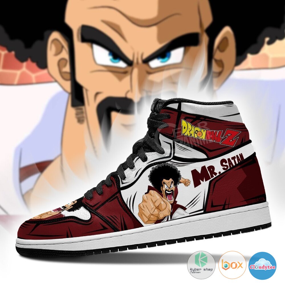 Mr Satan Dragon Ball Air Jordan High Top Shoes 3 Mr Satan Dragon Ball Air Jordan High Top Shoes 1 2