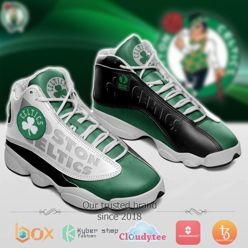 NBA Boston Celtics Air Jordan 13 Sneakers Shoes 2 NBA Boston Celtics Air Jordan 13 Sneakers Shoes 1