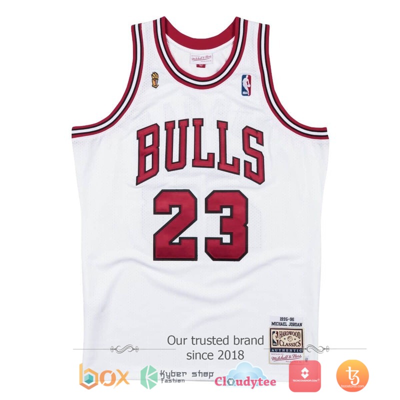 NBA Chicago Bulls 1995-96 Michael Jordan Basketball Jersey 1 NBA Chicago Bulls 1995 96 Michael Jordan Baseketball Jersey