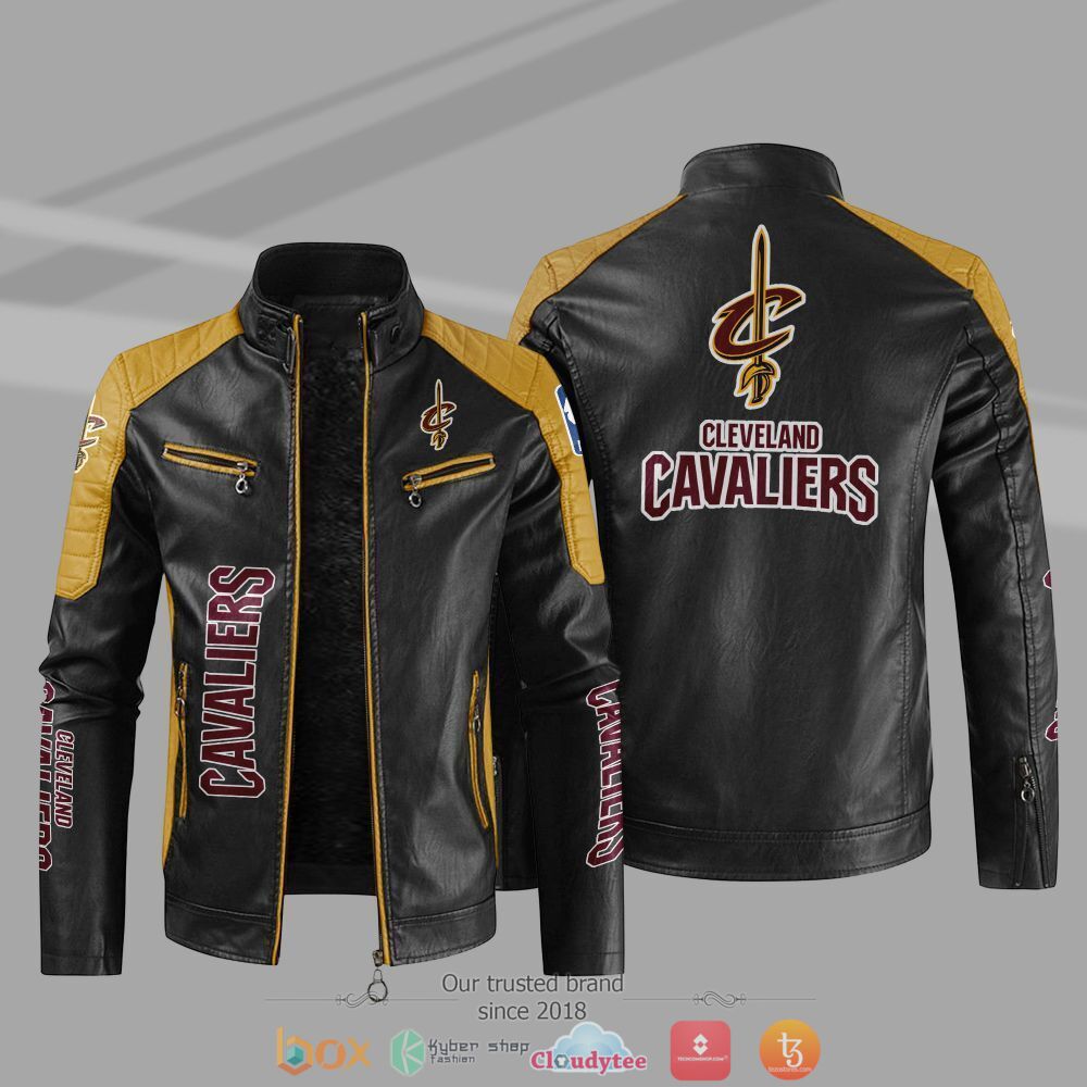NBA Cleveland Cavaliers Block leather jacket 1