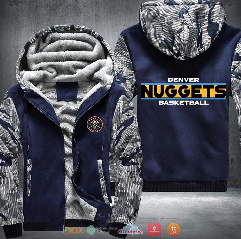 Denver Nuggets Basketball NBA Fleece hoodie 3 NBA Denver Nuggets Basketball Fleece hoodie 1 2