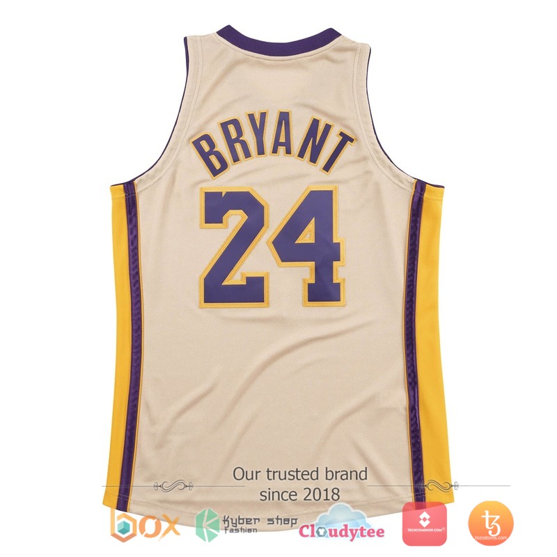 NBA Los Angeles Lakers 2008-09 Kobe Bryant Gold Basketball Jersey 2 NBA Los Angeles Lakers 2008 09 Kobe Bryant Gold Baseketball Jersey 1
