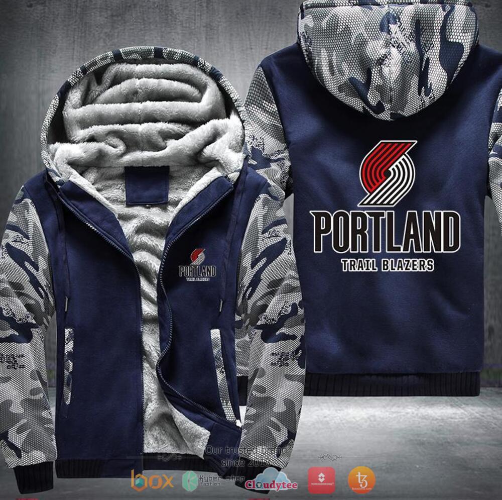 Portland Trail Blazers NBA Fleece hoodie 3 NBA Portland Trail Blazers Fleece hoodie 1 2