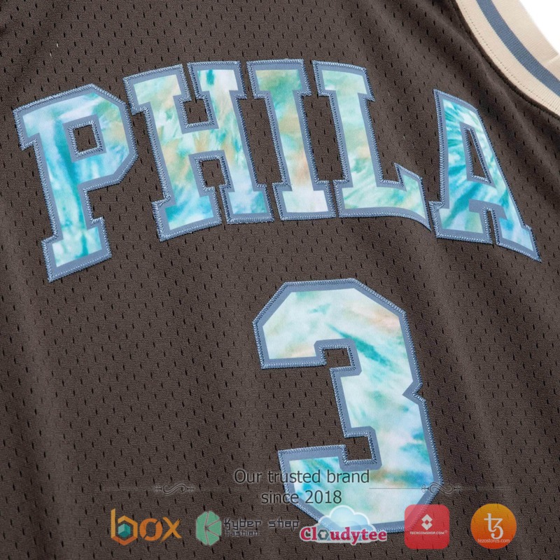 NBA Swingman Allen Iverson Philadelphia 76ers 1996 Basketball Jersey 3 NBA Swingman Allen Iverson Philadelphia 76ers 1996 Baseketball Jersey 1 2