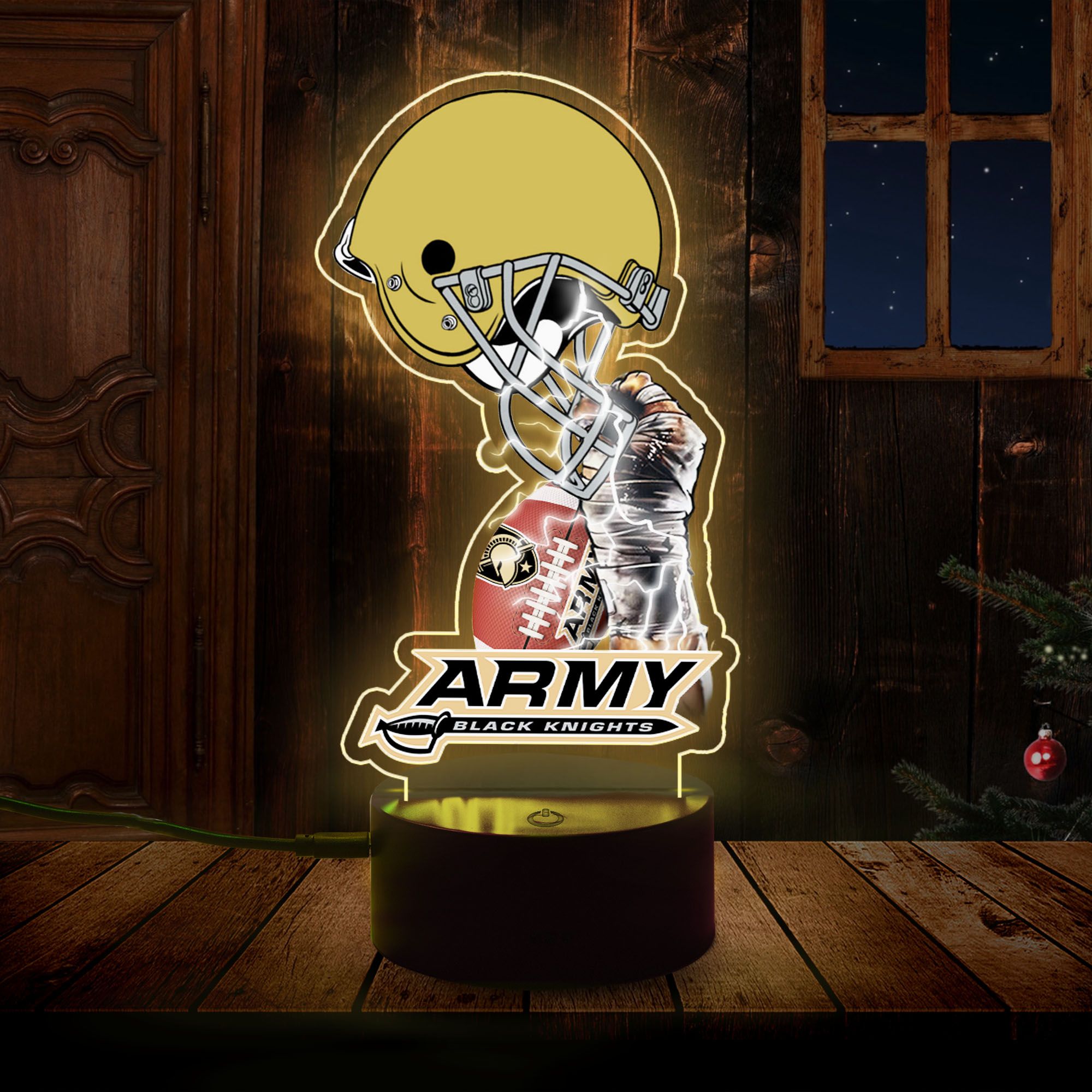 NCAA Army Black Knights Led Lamp