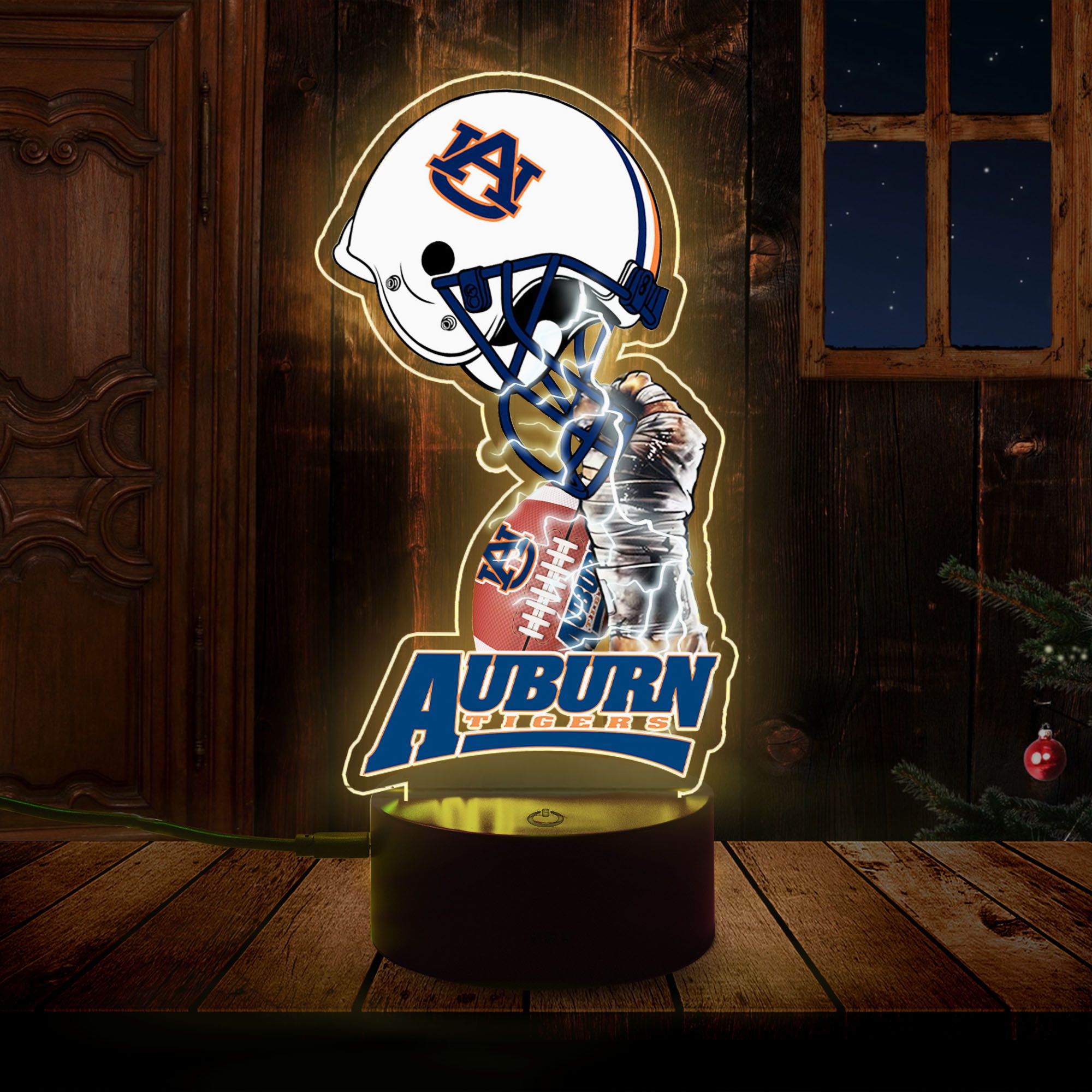 NCAA Auburn Tigers Led Lamp