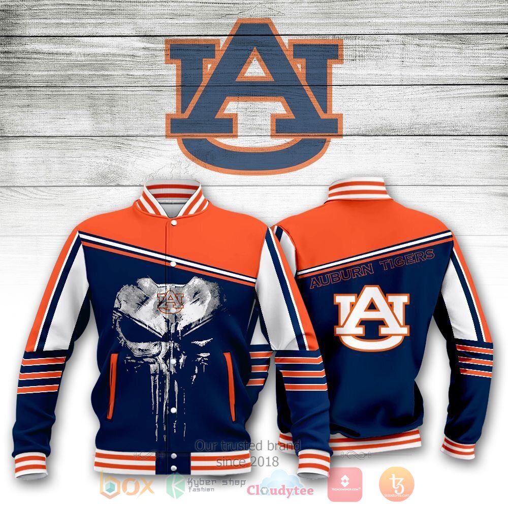 NCAA Auburn Tigers Skull Basketball Jacket
