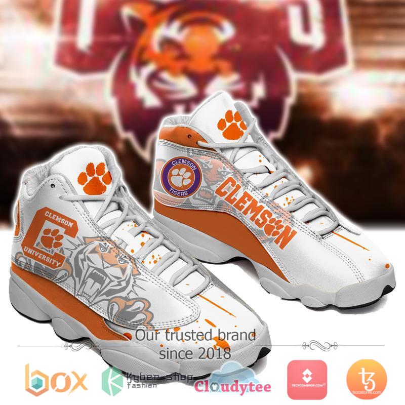 NCAA Clemson Tigers AIR Jordan 13 Sneakers Shoes 2 NCAA Clemson Tigers AIR Jordan 13 Sneakers Shoes 1