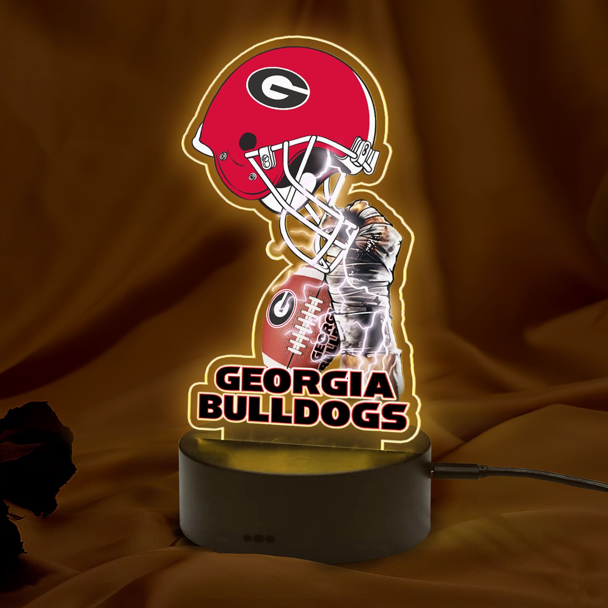 NCAA Georgia Bulldogs Led Lamp 1