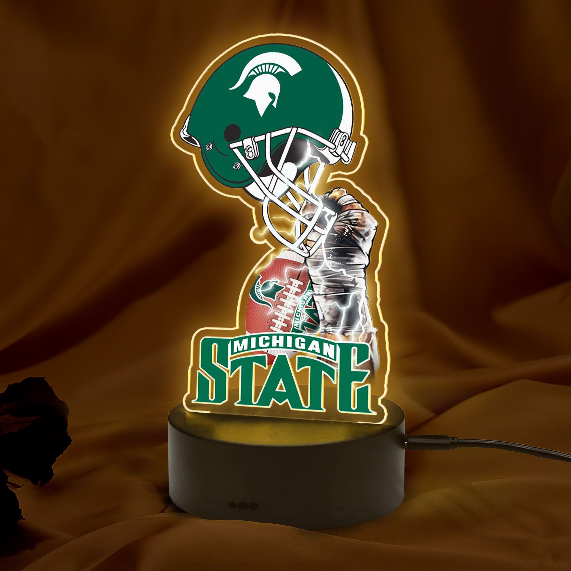 NCAA Michigan State Spartans Led Lamp 1