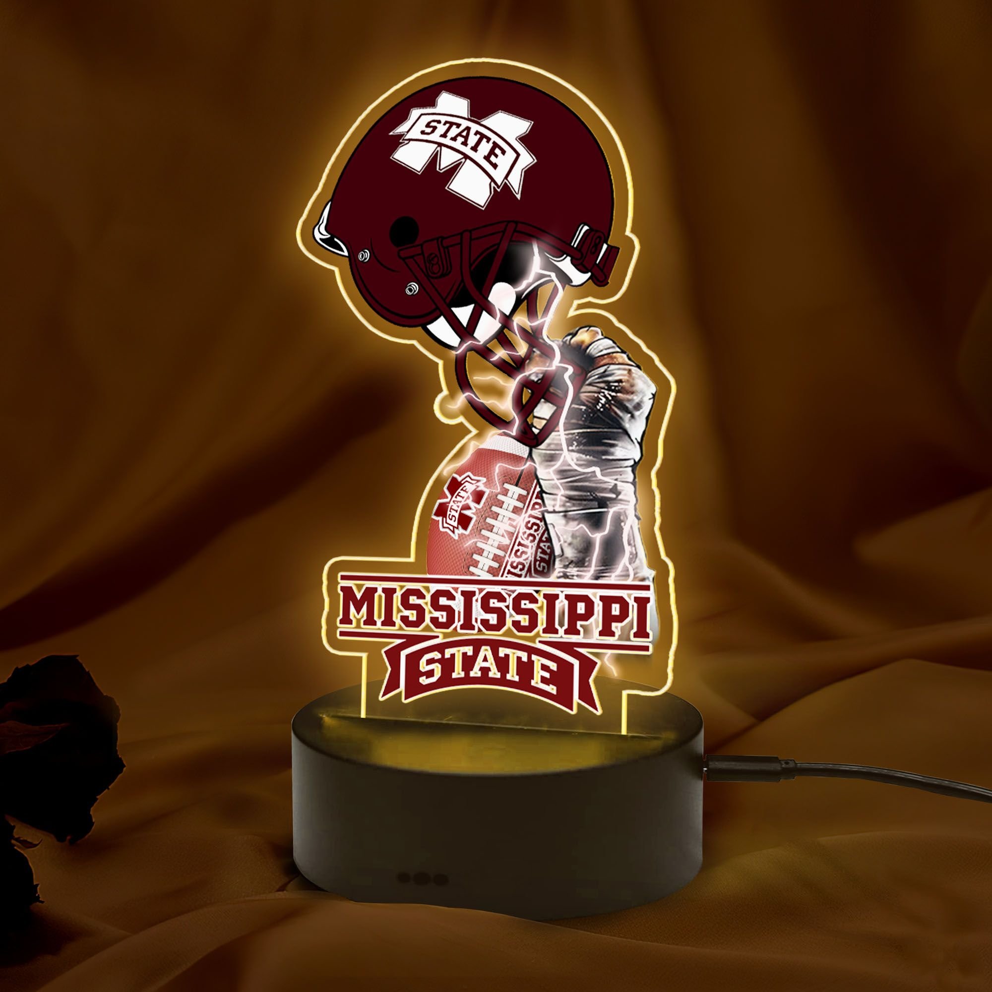 NCAA Mississippi State Bulldogs Led Lamp 1