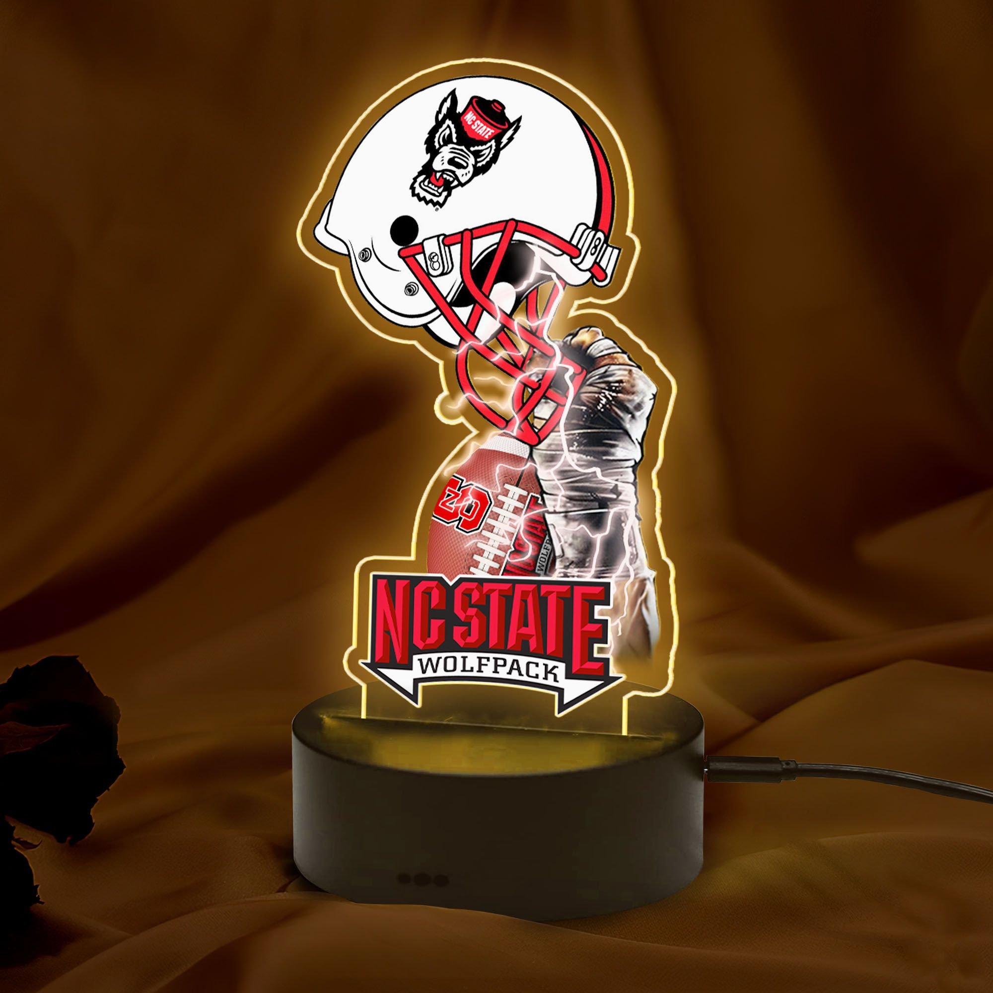 NCAA NC State Wolfpack Led Lamp 1