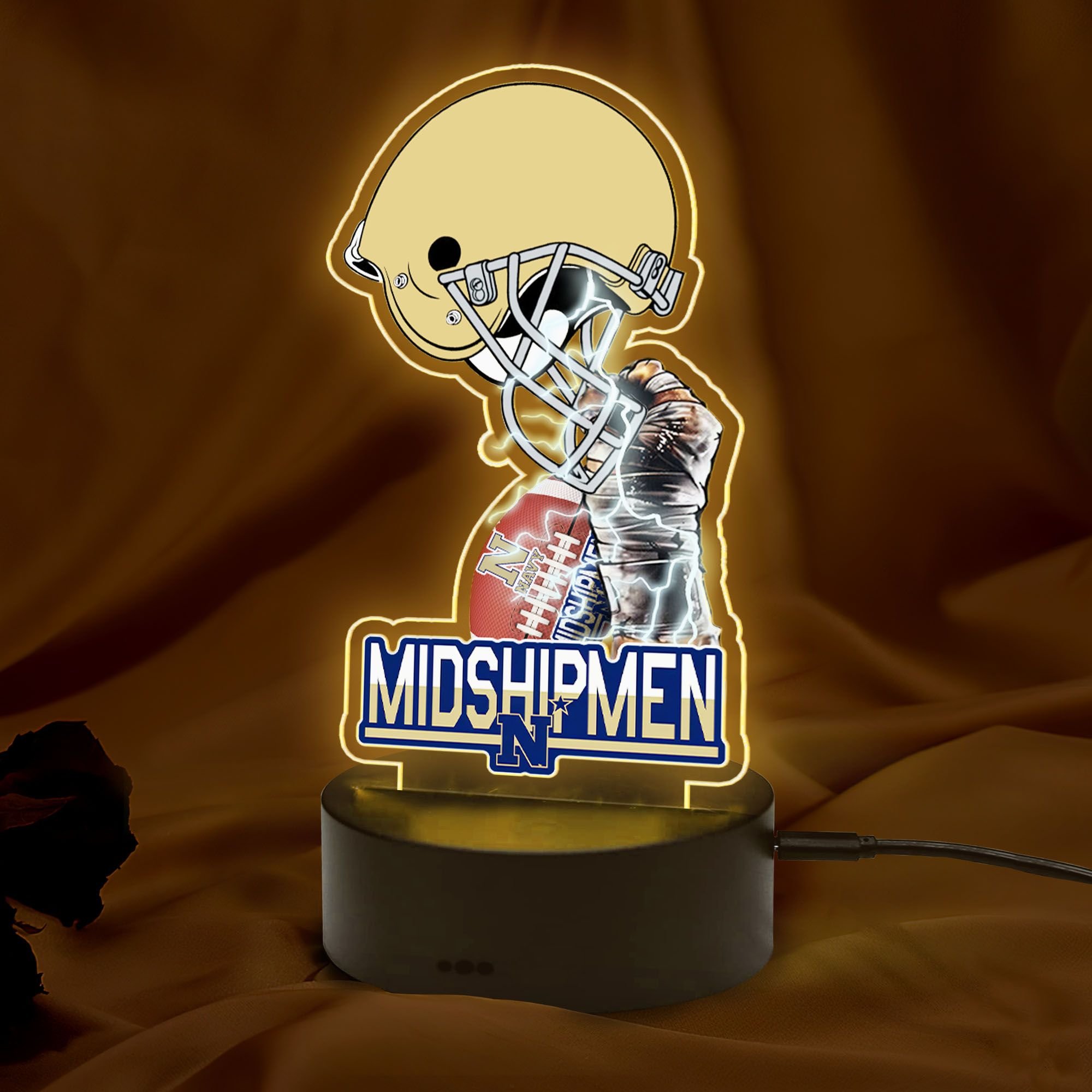 NCAA Navy Midshipmen Led Lamp 1