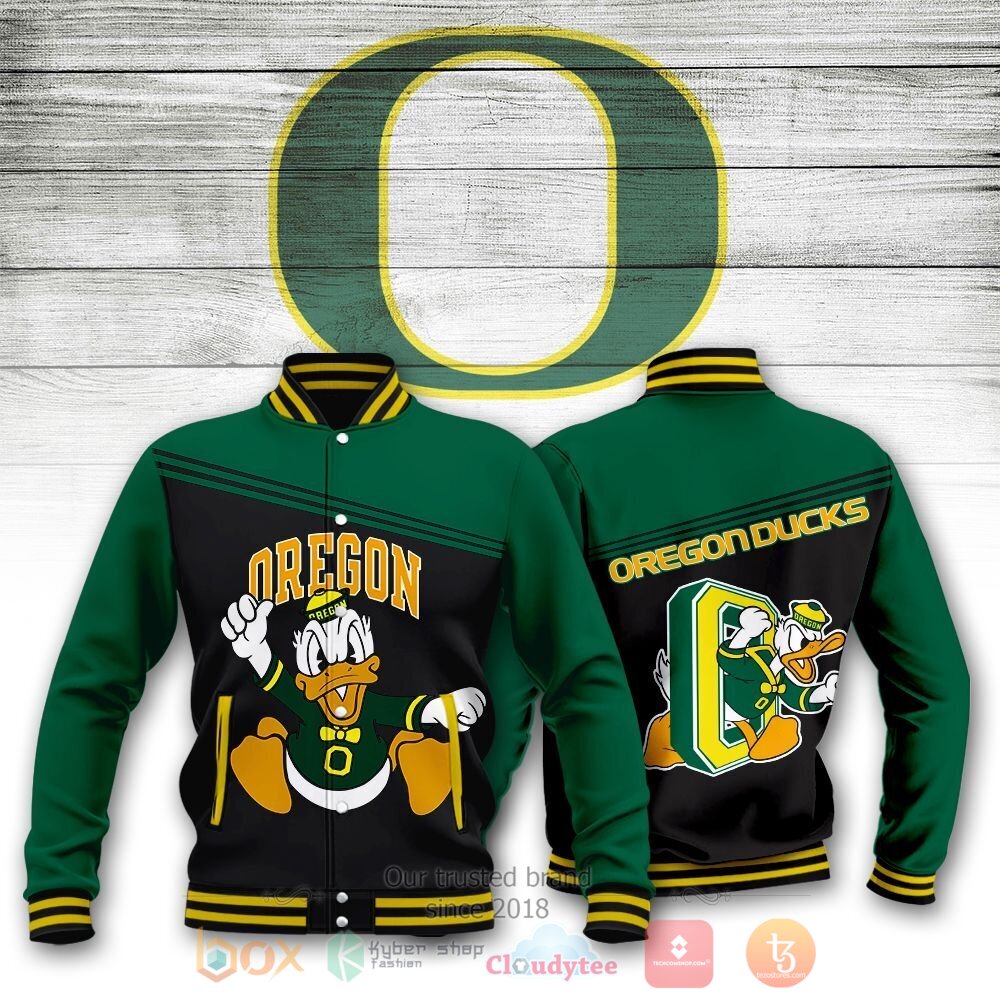NCAA Oregons Ducks Green Basketball Jacket