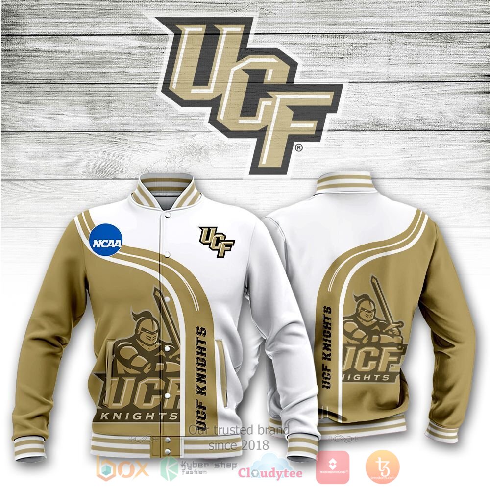 NCAA Ucf Knights Yellow White Basketball Jacket