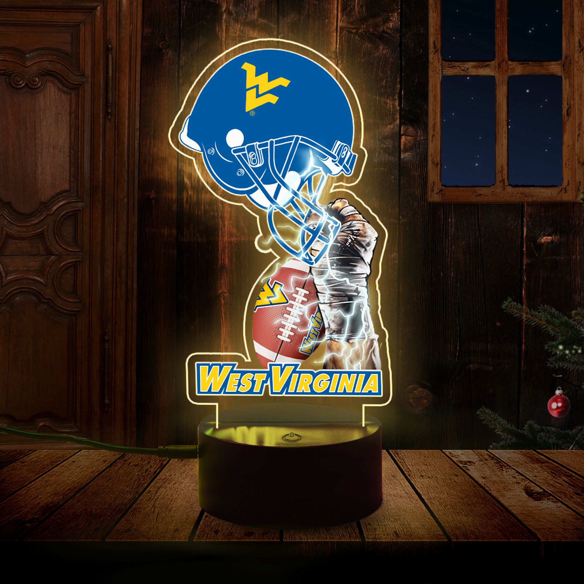NCAA West Virginia Mountaineers Led Lamp