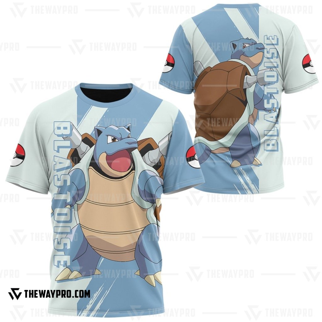 NEW Anime Pocket Monsters Blastoise 3D T-Shirt 2 NEW Anime Pocket Monsters Blastoise 3D T Shirt 1