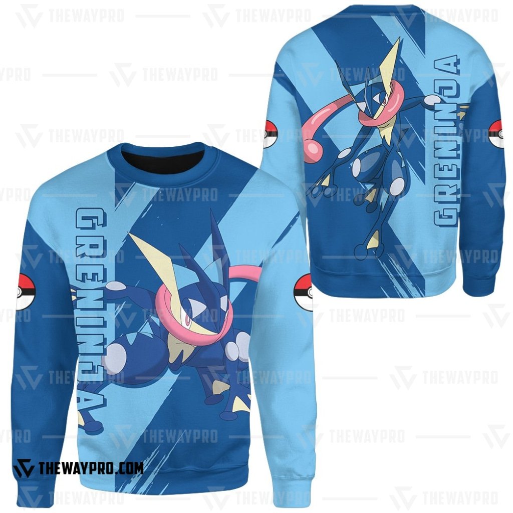 NEW Anime Pocket Monsters Greninja Merry Christmas Sweater 2 NEW Anime Pocket Monsters Greninja Merry Christmas Sweater 1