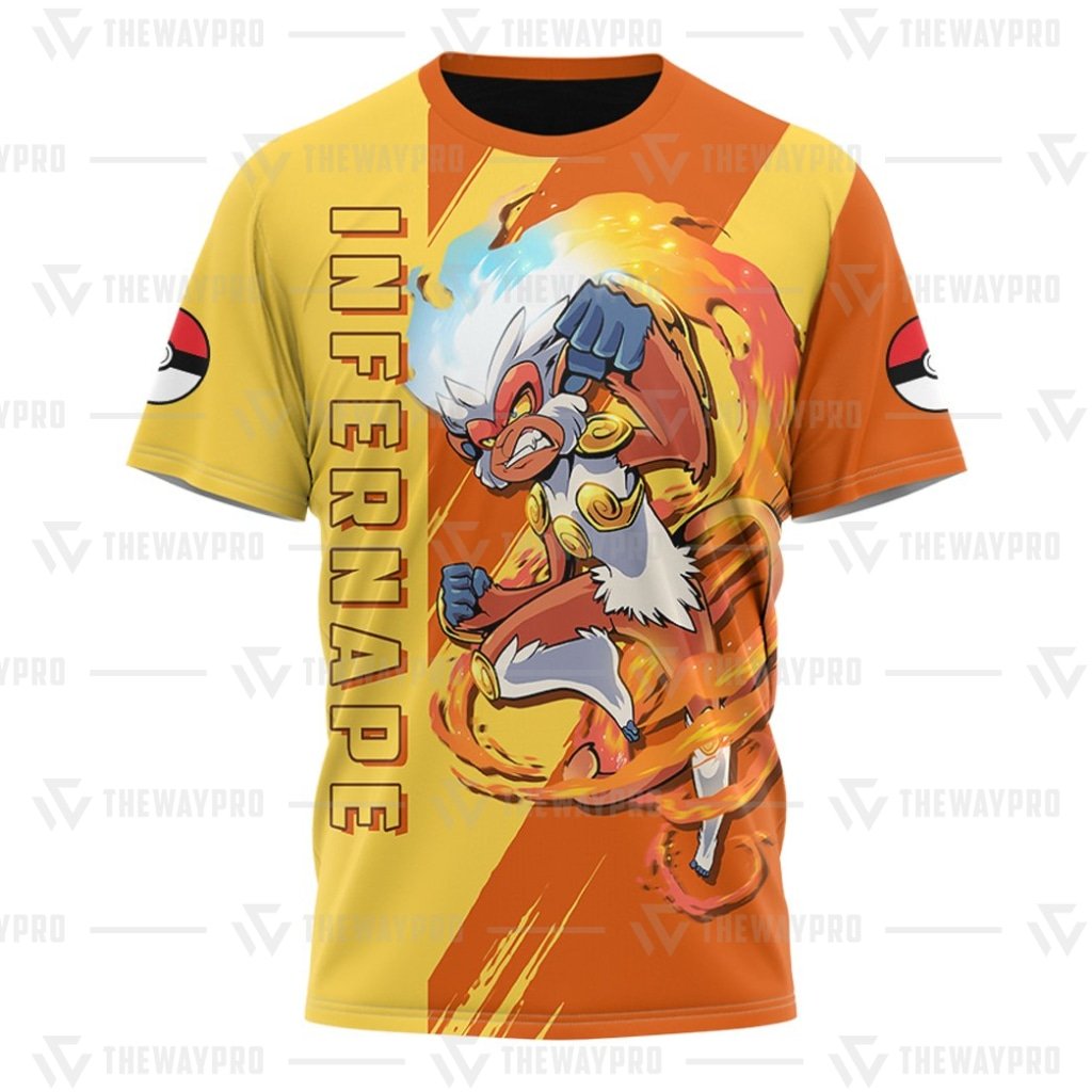 NEW Anime Pocket Monsters Infernape 3D T-Shirt 5 NEW Anime Pocket Monsters Infernape 3D T Shirt