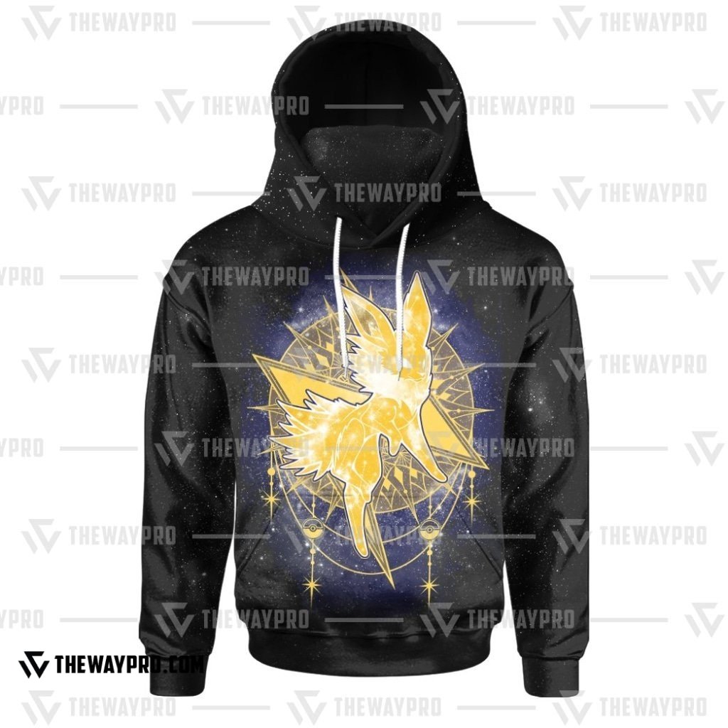 NEW Anime Pocket Monsters Jolteon Starry Snood 3D Hoodie 5 NEW Anime Pocket Monsters Jolteon Starry Snood 3D Hoodie 1 2 3 4