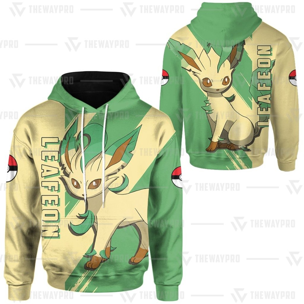 NEW Anime Pocket Monsters Leafeon 3D Hoodie