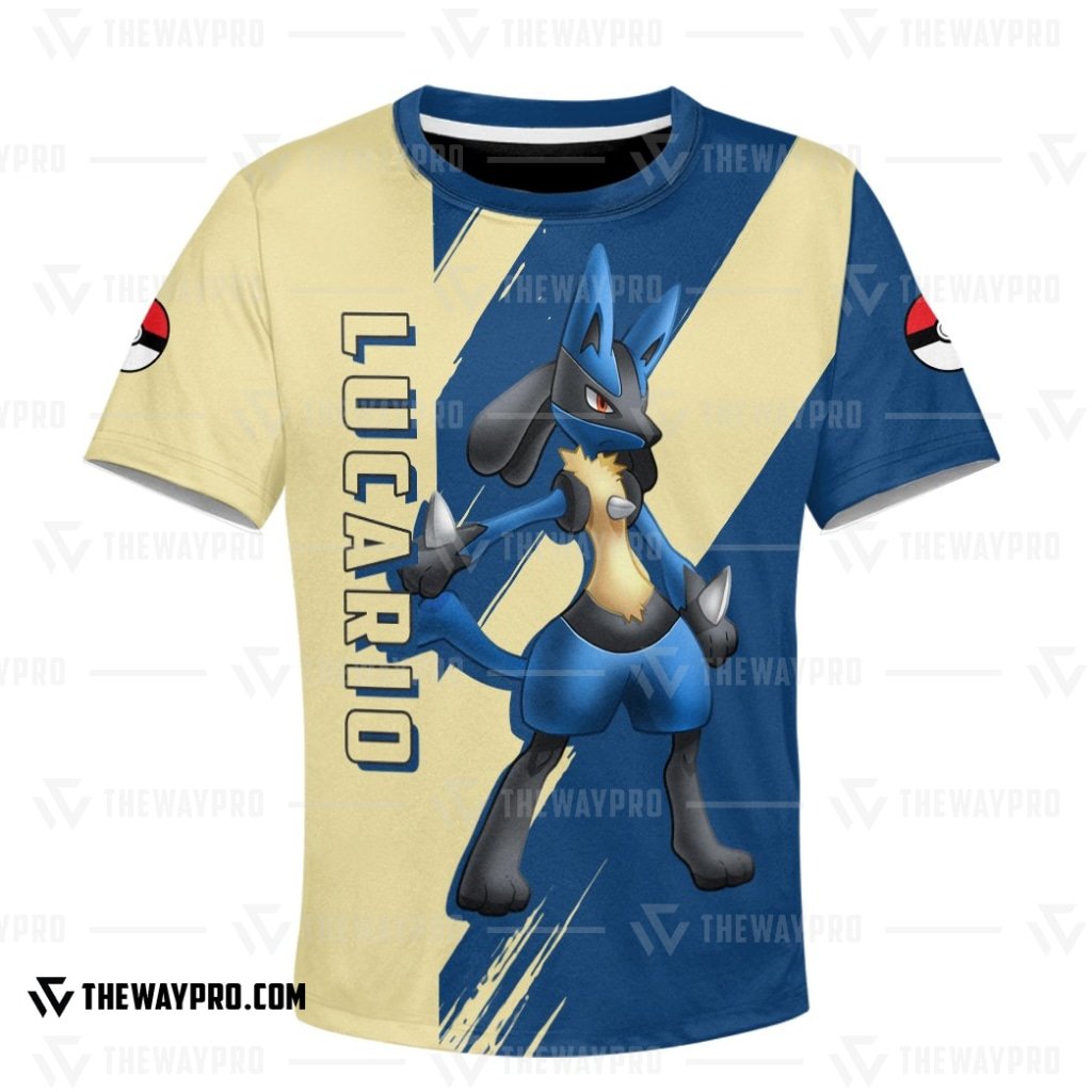 NEW Anime Pocket Monsters Lucario Kid Hoodie 3 NEW Anime Pocket Monsters Lucario Kid Hoodie 1 2
