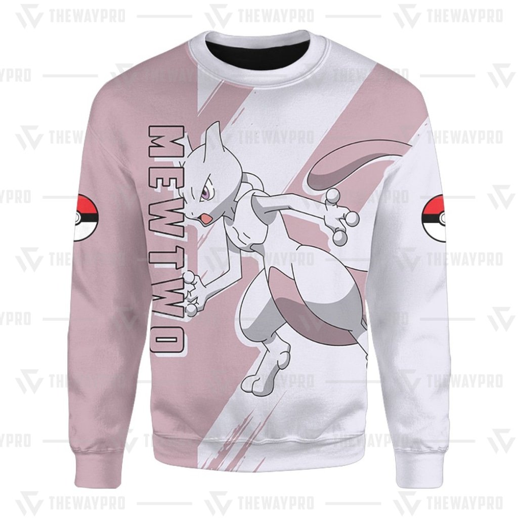 NEW Anime Pocket Monsters Mewtwo Merry Christmas Sweater 5 NEW Anime Pocket Monsters Mewtwo Merry Christmas Sweater
