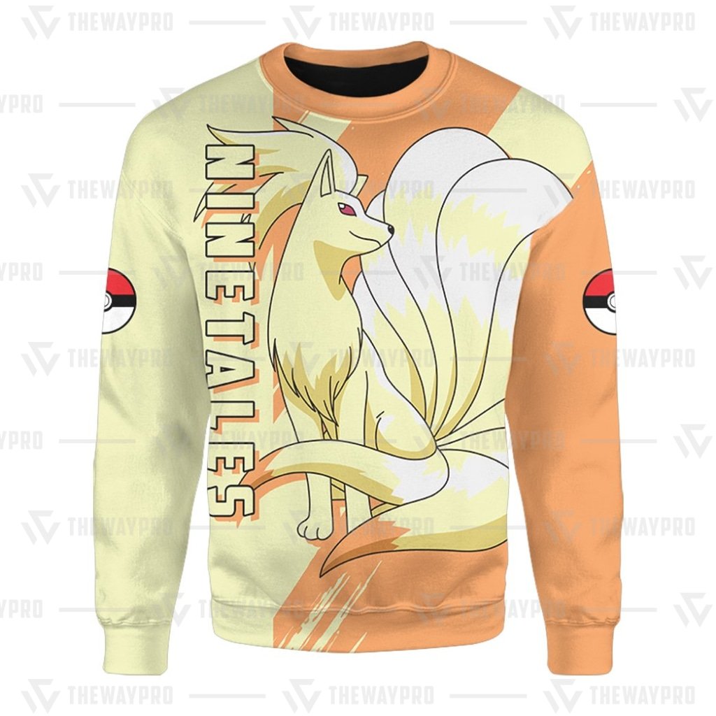 NEW Anime Pocket Monsters Ninetales Merry Christmas Sweater