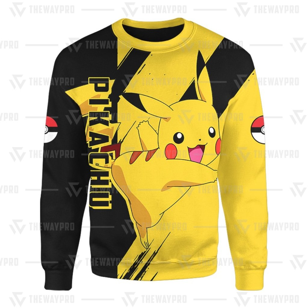 NEW Anime Pocket Monsters Pikachu Merry Christmas Sweater