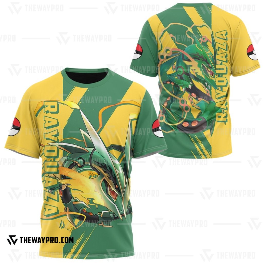 NEW Anime Pocket Monsters Rayquaza 3D T-Shirt 2 NEW Anime Pocket Monsters Rayquaza 3D T Shirt 1