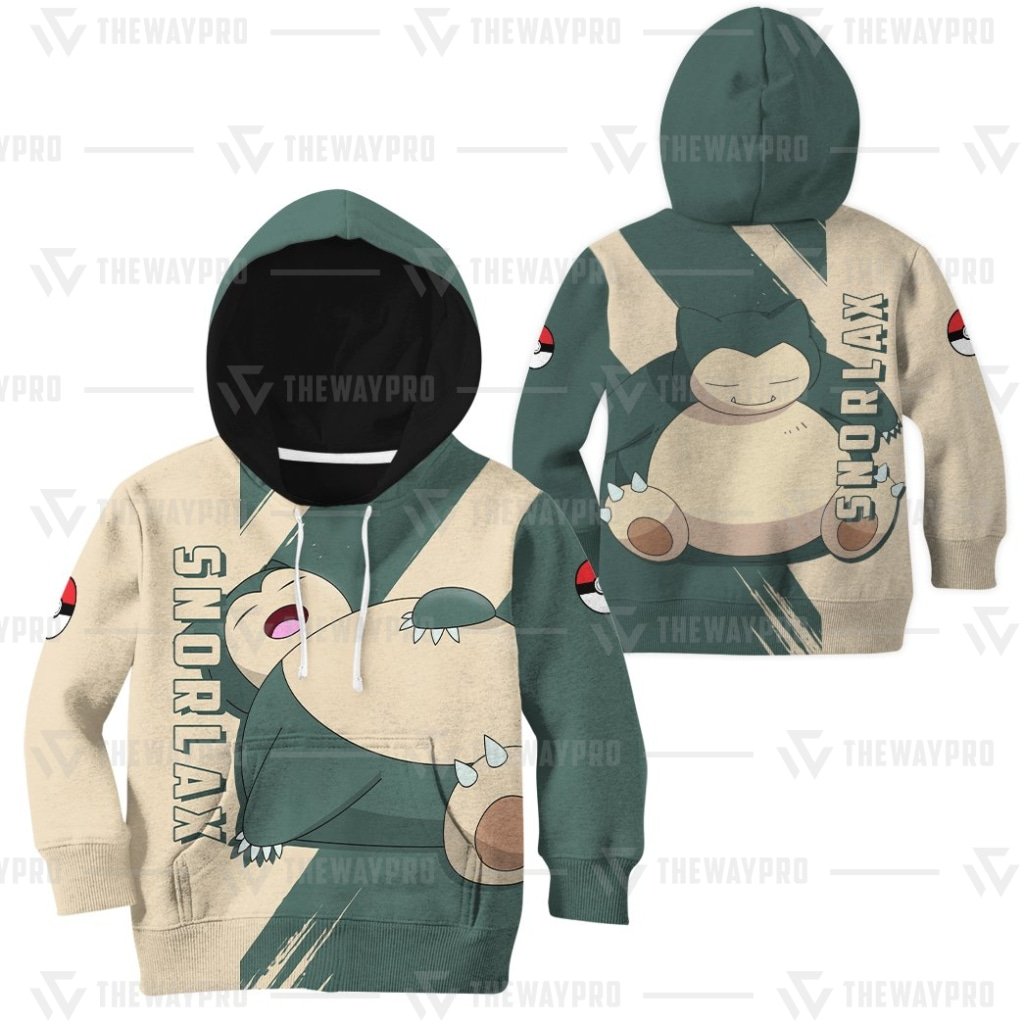 NEW Anime Pocket Monsters Snorlax Kid Hoodie 2 NEW Anime Pocket Monsters Snorlax Kid Hoodie 1