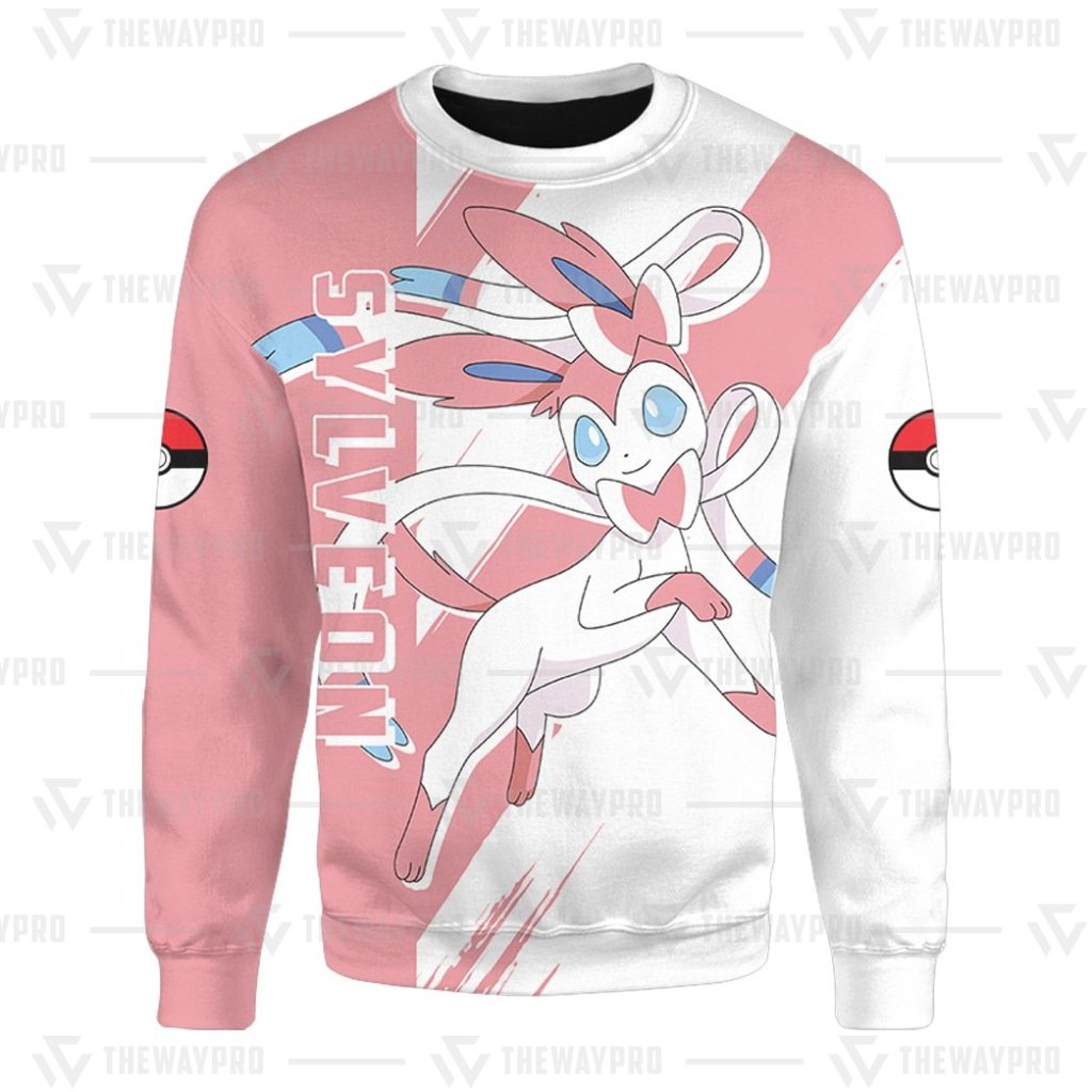NEW Anime Pocket Monsters Sylveon Merry Christmas Sweater 4 NEW Anime Pocket Monsters Sylveon Merry Christmas Sweater