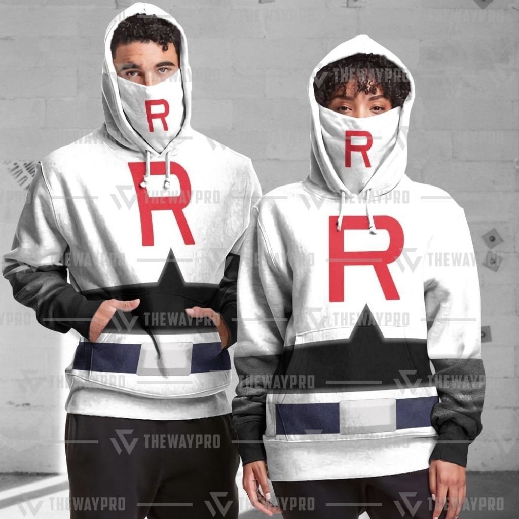 NEW Anime Pocket Monsters Team Rocket Snood 3D Hoodie 1 NEW Anime Pocket Monsters Team Rocket Snood 3D Hoodie