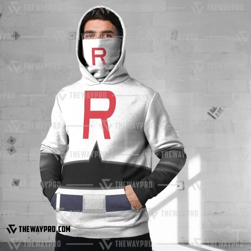 NEW Anime Pocket Monsters Team Rocket Snood 3D Hoodie 2 NEW Anime Pocket Monsters Team Rocket Snood 3D Hoodie 1