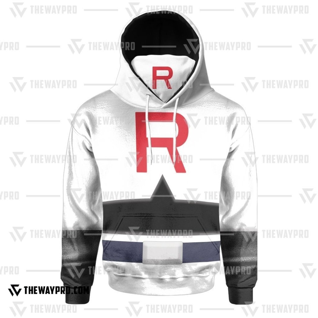NEW Anime Pocket Monsters Team Rocket Snood 3D Hoodie 6 NEW Anime Pocket Monsters Team Rocket Snood 3D Hoodie 1 2 3 4 5
