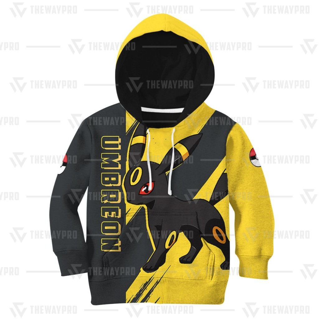 NEW Anime Pocket Monsters Umbreon Kid Hoodie