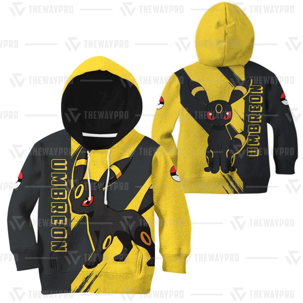 NEW Anime Pocket Monsters Umbreon Kid Hoodie 2 NEW Anime Pocket Monsters Umbreon Kid Hoodie 1