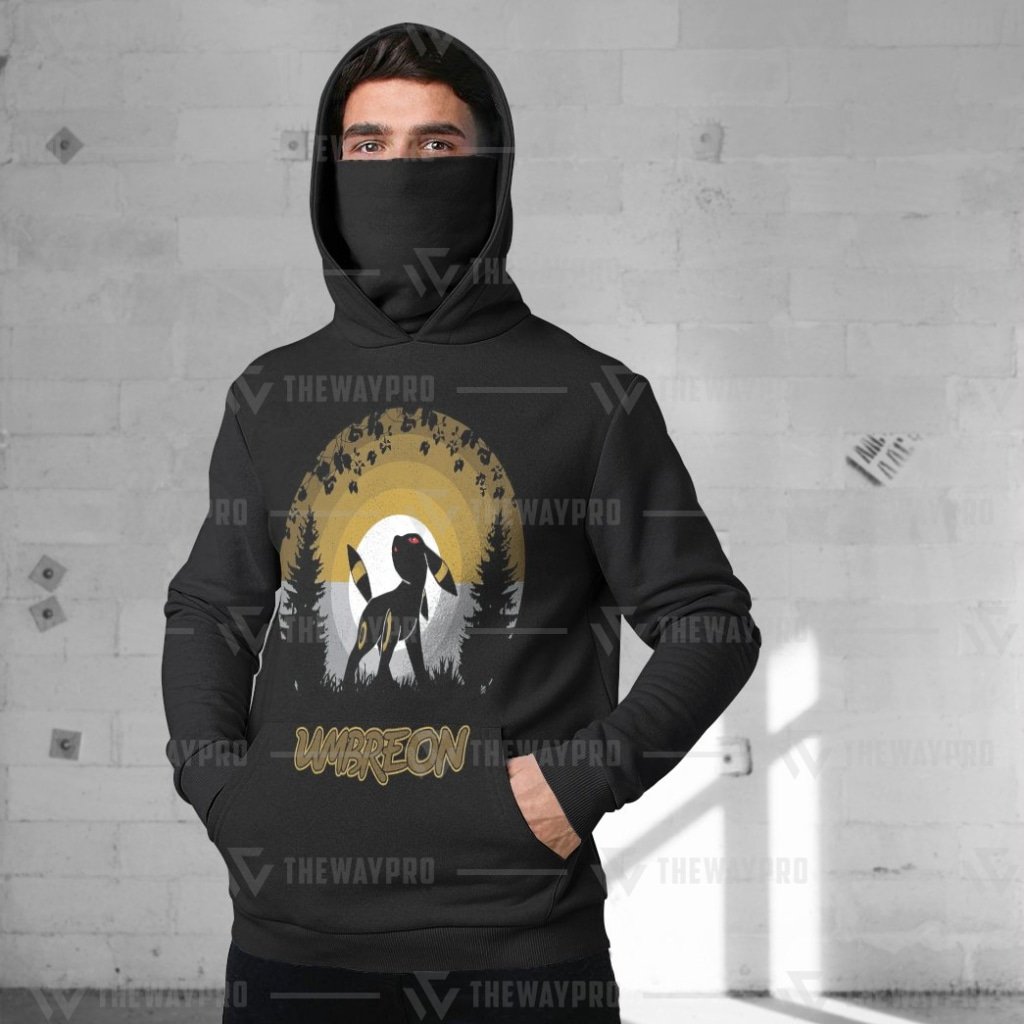 NEW Anime Pocket Monsters Umbreon Snood 3D Hoodie